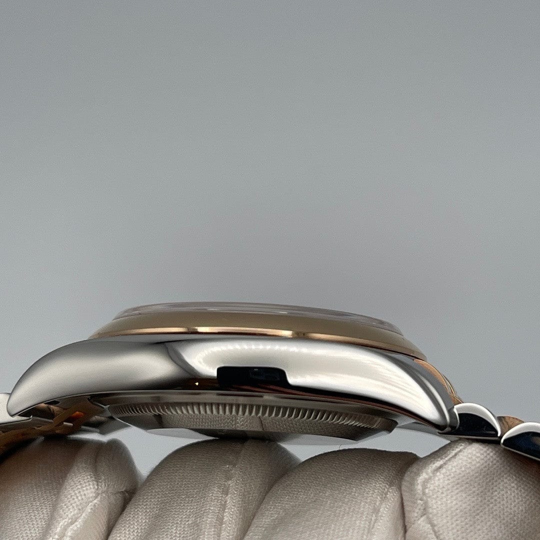 2025 Watch Datejust 116201 Stainless Steel Rose Gold Black Dial